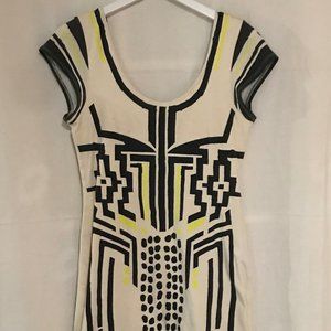 Sass & Bide Printed Jersey Dress stencil print